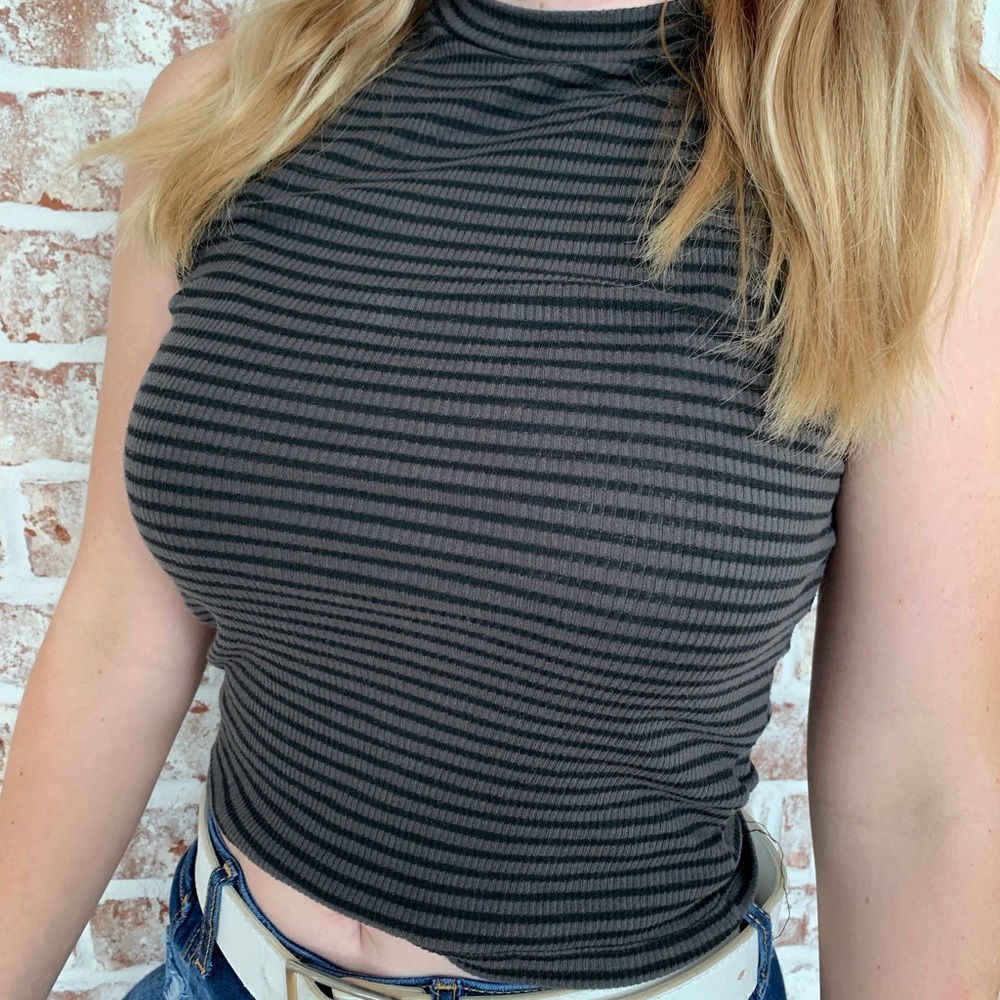 Striped Crop Top